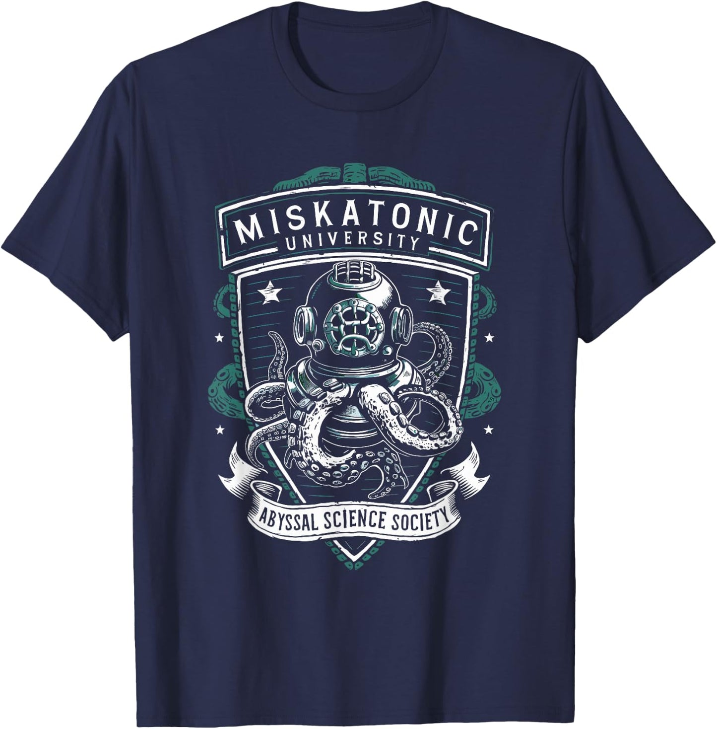 Miskatonic University Abyssal Science Society, Cthulhu T-Shirt - T-Shirt | Navy