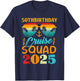Birthday Cruise Squad 2025 50th Cruise Squad Gift T-Shirt - T-Shirt | Navy