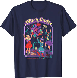 Steven Rhodes Witch Crafts Hobbies & Handicrafts Dark Humor T-Shirt - T-Shirt | Navy