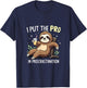 I Put The Pro In Procrastination Sloth T-Shirt - T-Shirt | Navy