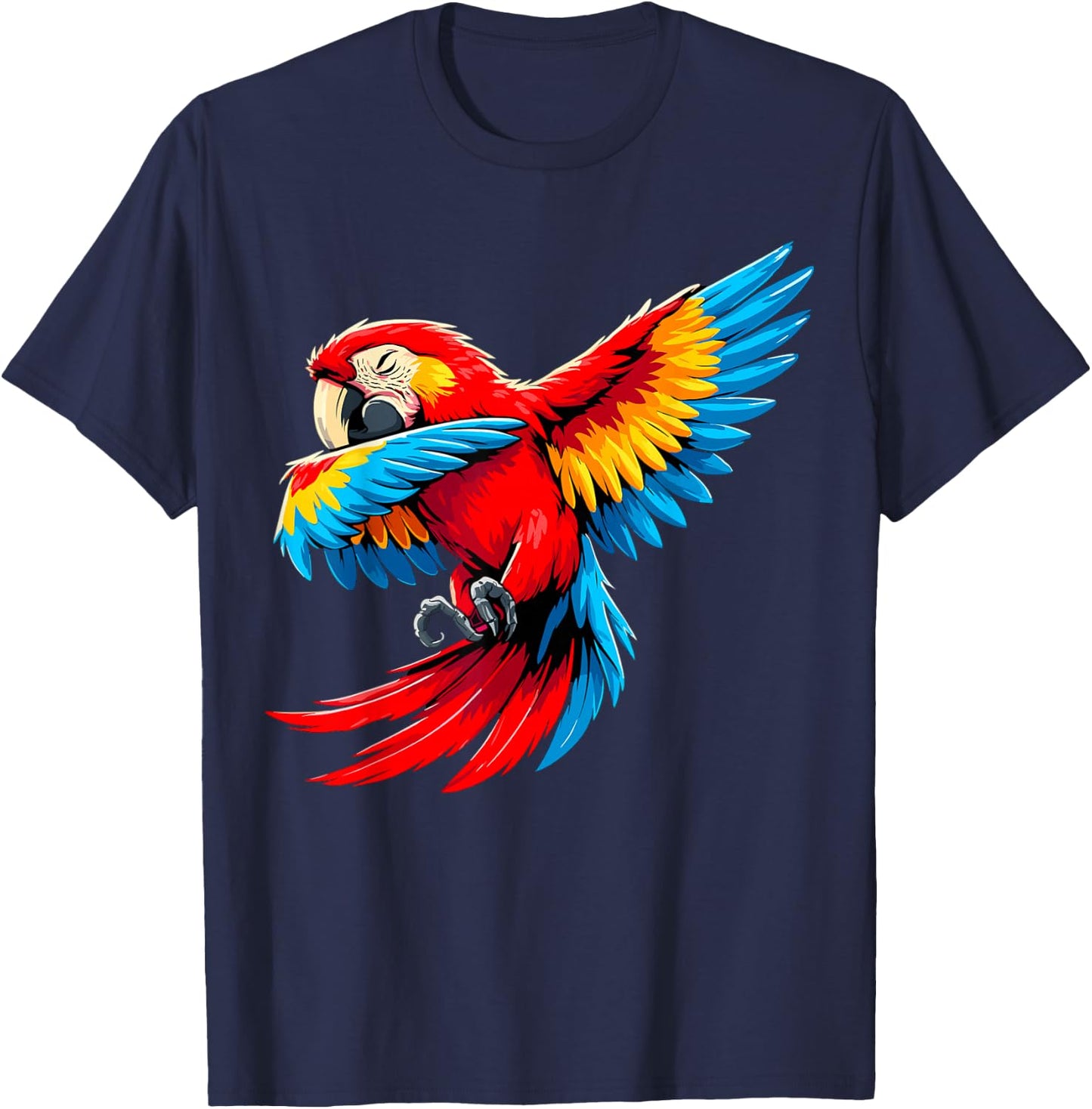 Parrot Dabbing Tropical Bird Parrot Lover T-Shirt - T-Shirt | Navy