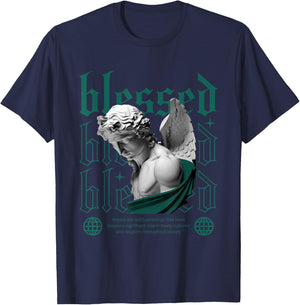 Blessed Oxidized Green 4s Matching Women T-Shirt - T-Shirt | Navy