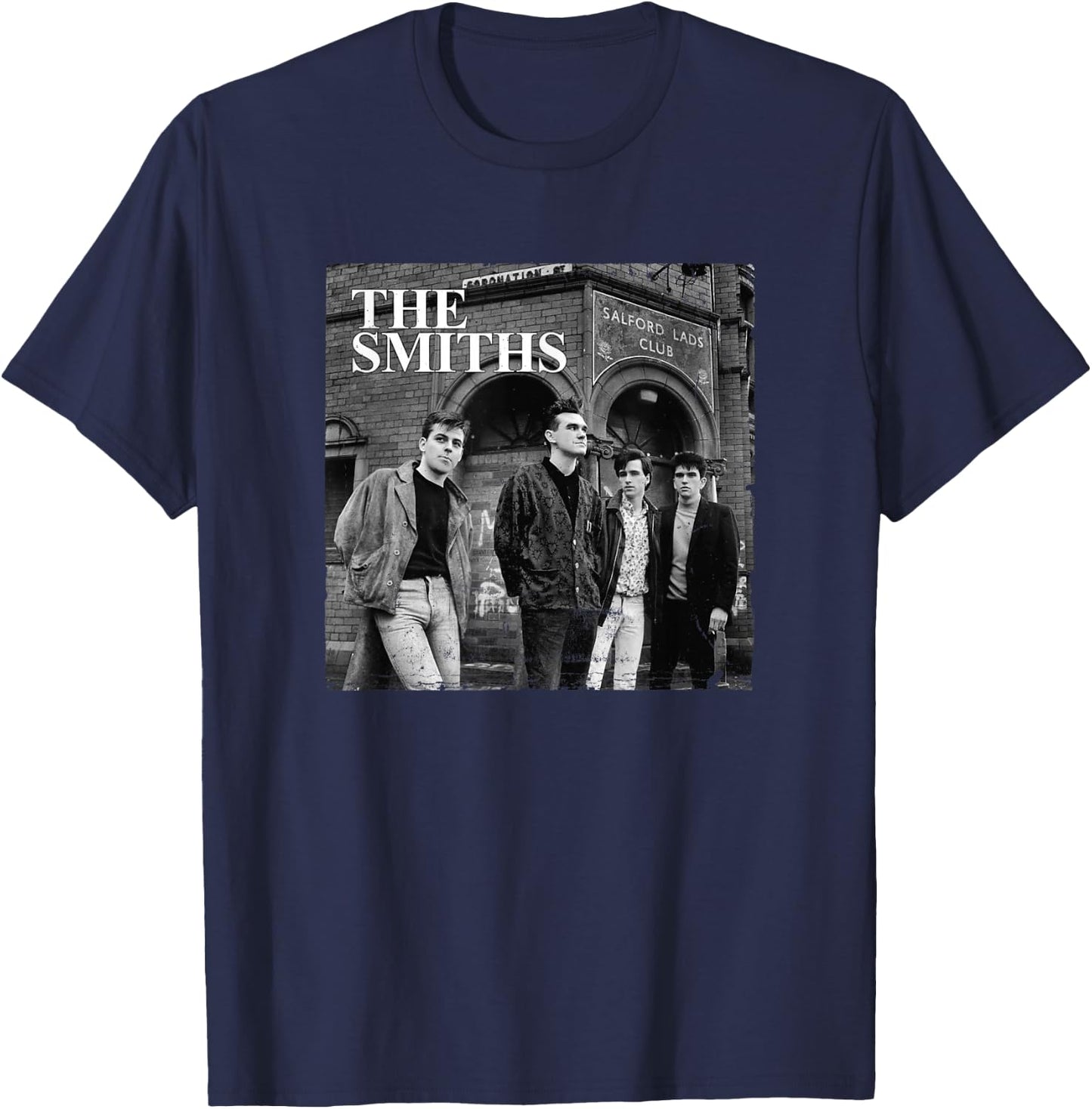 The Smiths Salford Lads Club Band Photo by Stephen Wright T-Shirt - T-Shirt | Navy