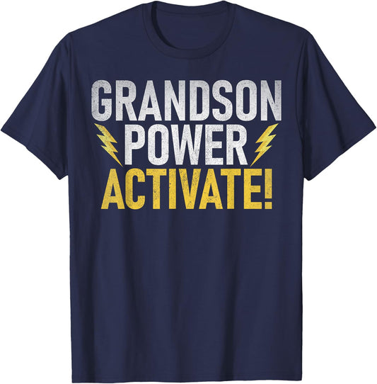 Grandson Power Activate Grandson T-Shirt - T-Shirt | Navy