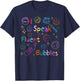 Retro I Speak Fluent Bubbles SLP Speech Language Pathologist T-Shirt - T-Shirt | Navy