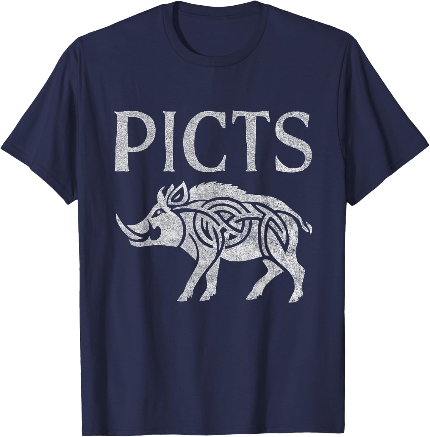 Picts Symbol Ancient and Medical Scotland History T-Shirt - T-Shirt | Navy