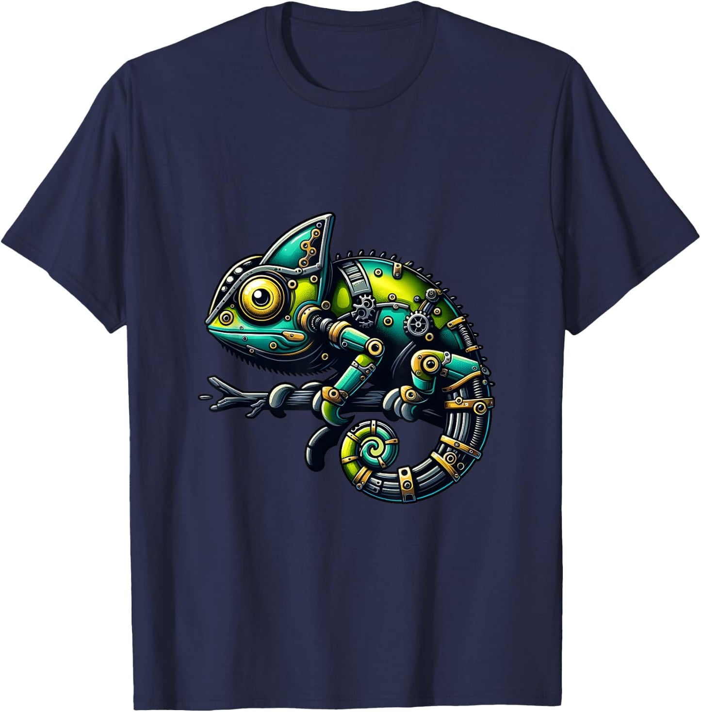 Cameleon Robots Robotics Engineering Technology Programmer T-Shirt - T-Shirt | Navy