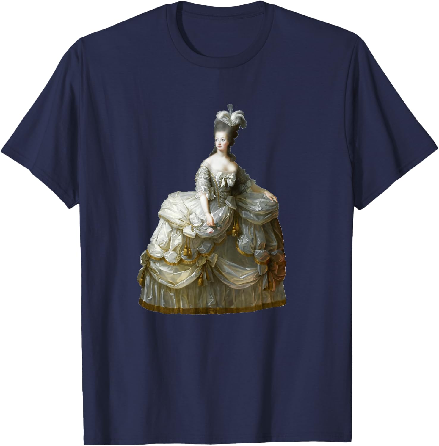 Madame Le Brun Marie Antoinette, Queen of France T-Shirt - T-Shirt | Navy