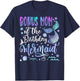 Bonus Mom Of The Birthday Mermaid Bday Girl Party T-Shirt - T-Shirt | Navy