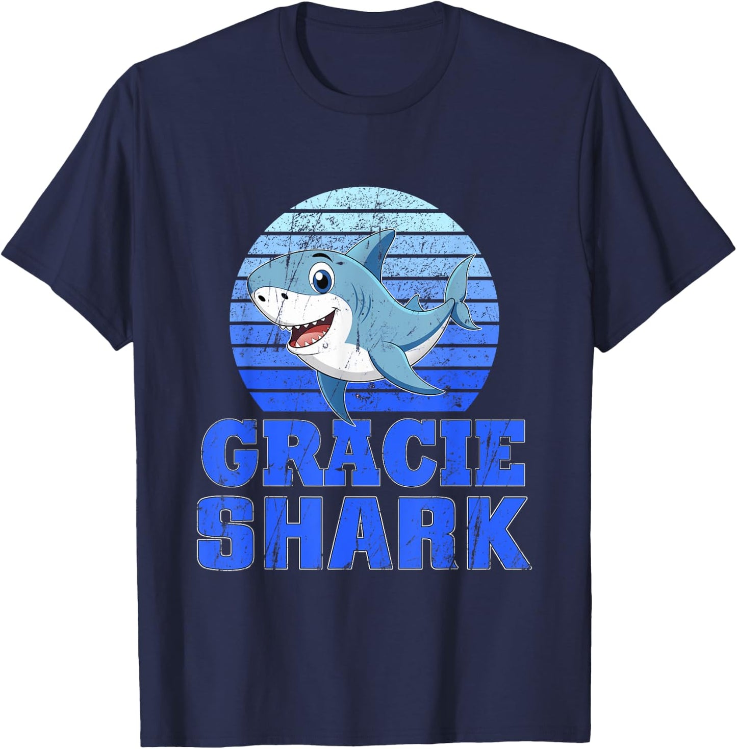 Gracie Shark Family Reunion Squad T-Shirt - T-Shirt | Navy