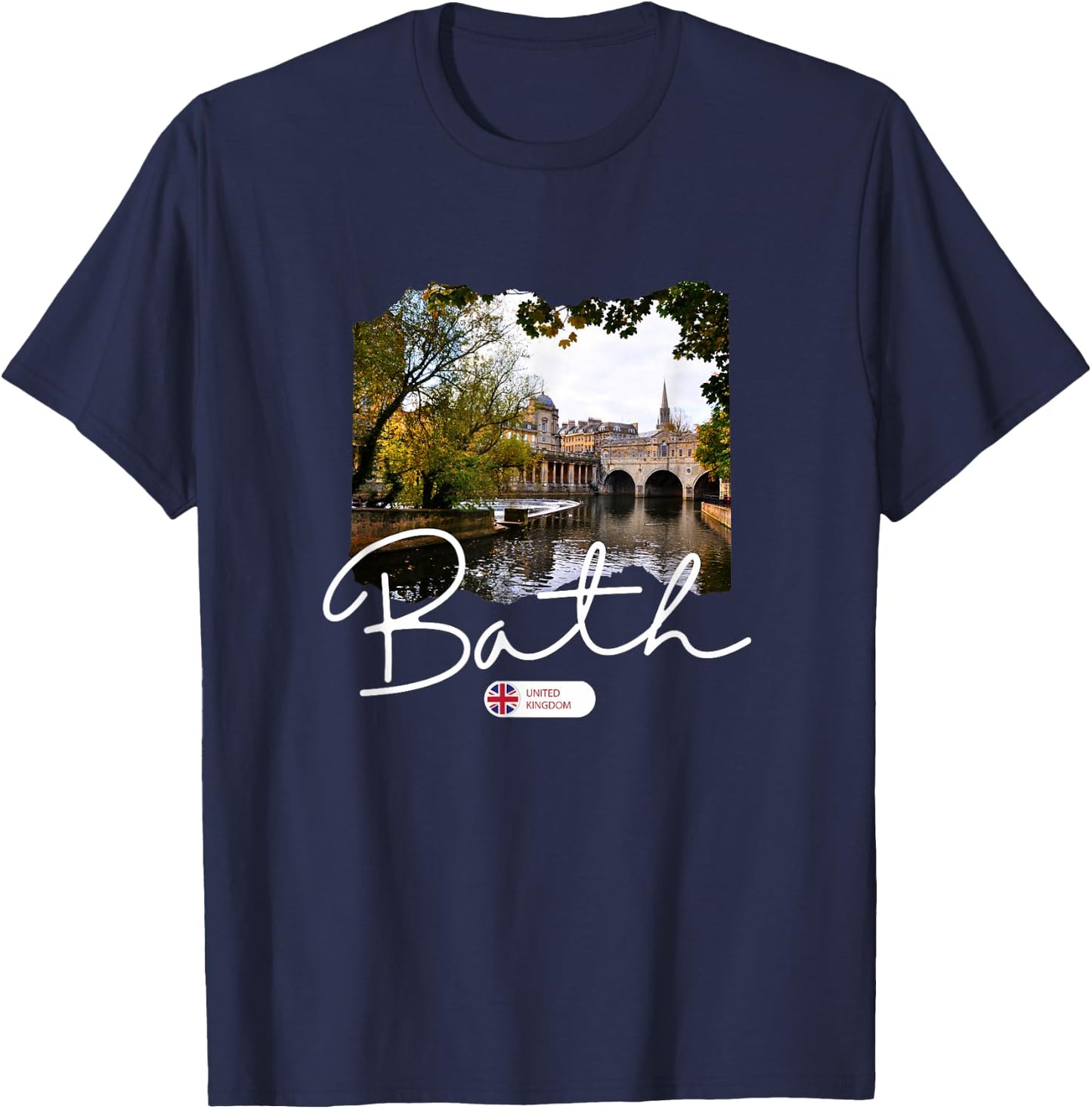 Bath Somerset Bath England T-Shirt - T-Shirt | Navy