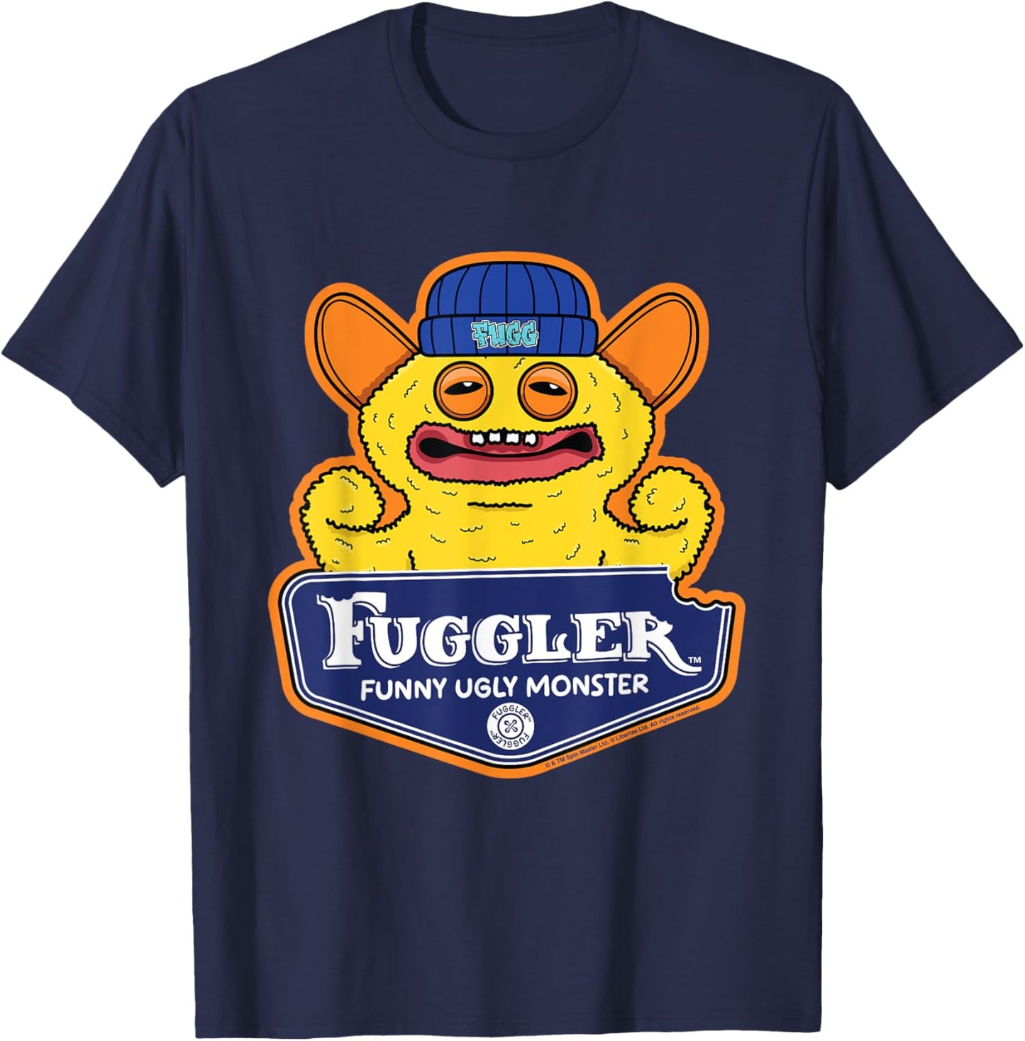 Fuggler Funny Ugly Monsters Grin Grin T-Shirt - T-Shirt | Navy