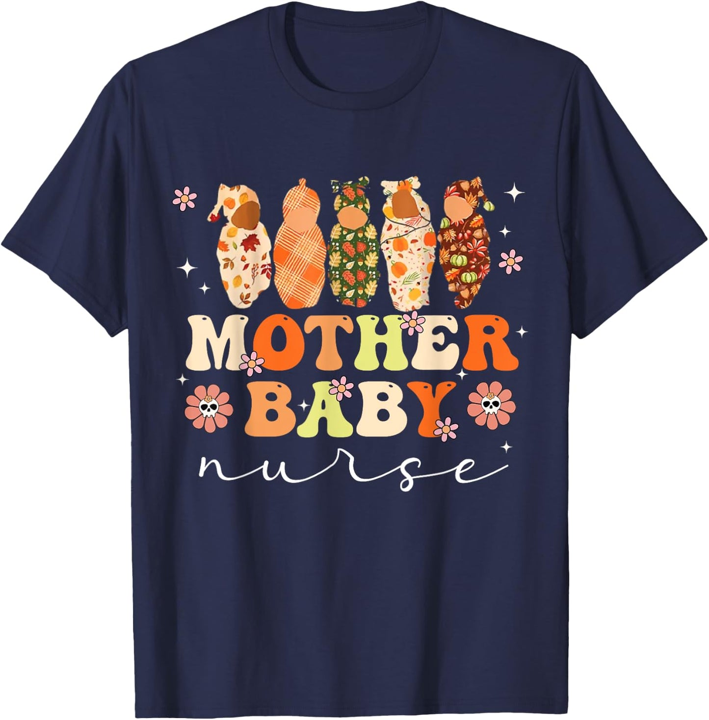 Mother Baby Nurse Postpartum Nursing Halloween L&D Costume T-Shirt - T-Shirt | Navy