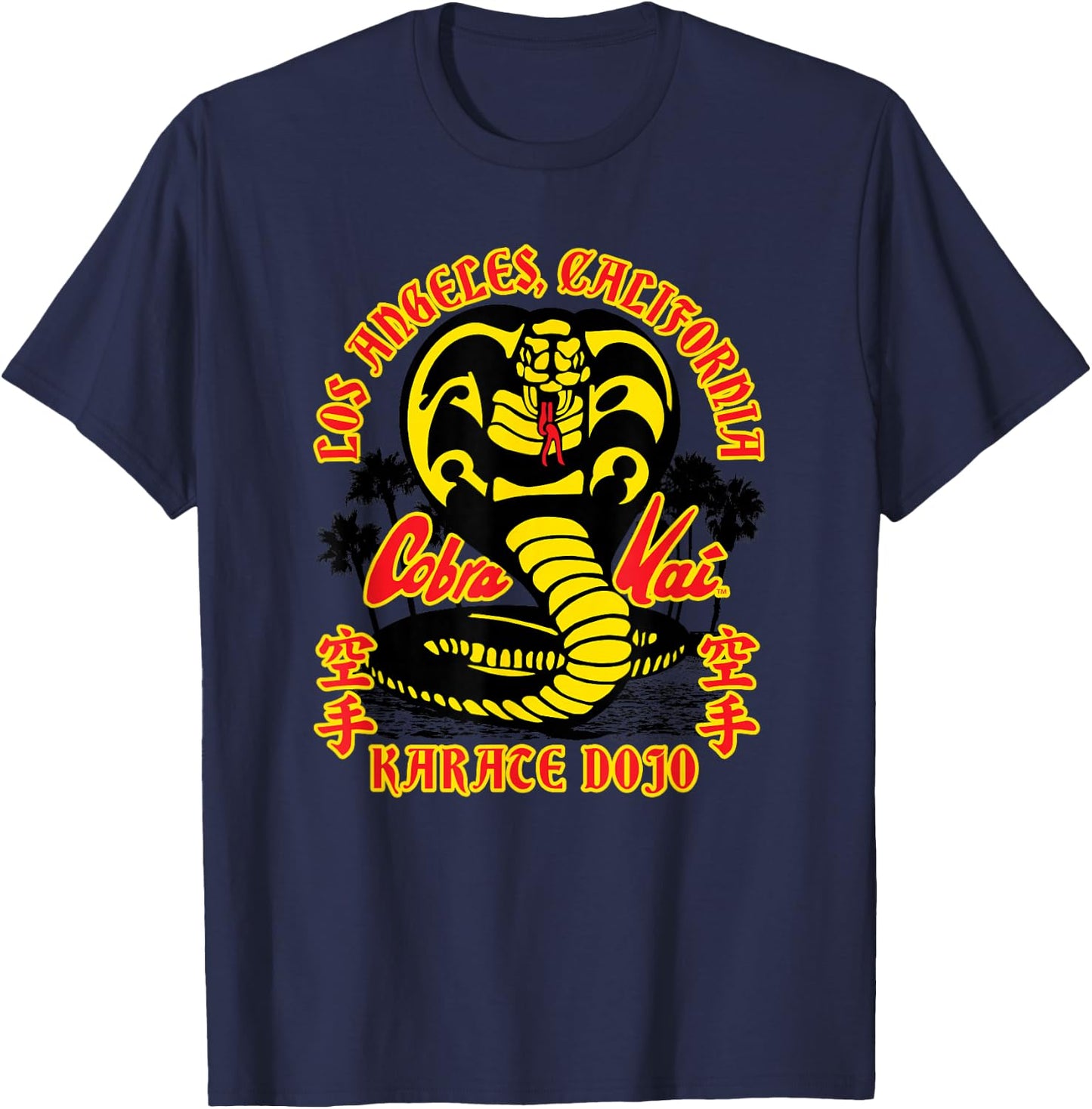 Cobra Kai Karate Dojo Los Angeles Cobra Logo TV Show T-Shirt - T-Shirt | Navy