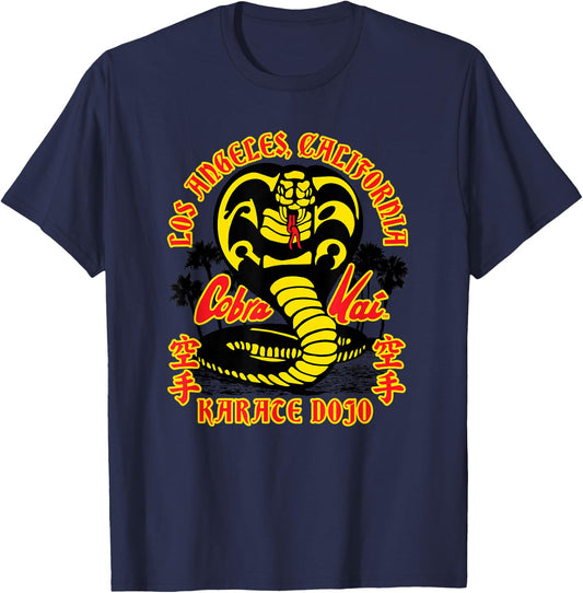 Cobra Kai Karate Dojo Los Angeles Cobra Logo TV Show T-Shirt - T-Shirt | Navy