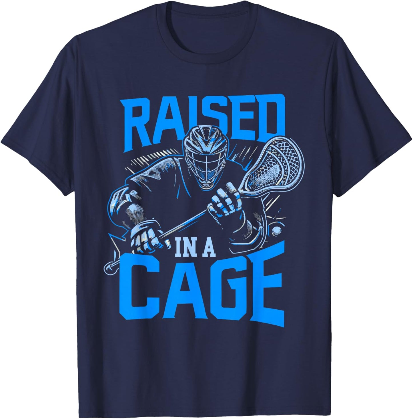 Lacrosse Player Lacrosse Goalie Lax Goalie T-Shirt - T-Shirt | Navy