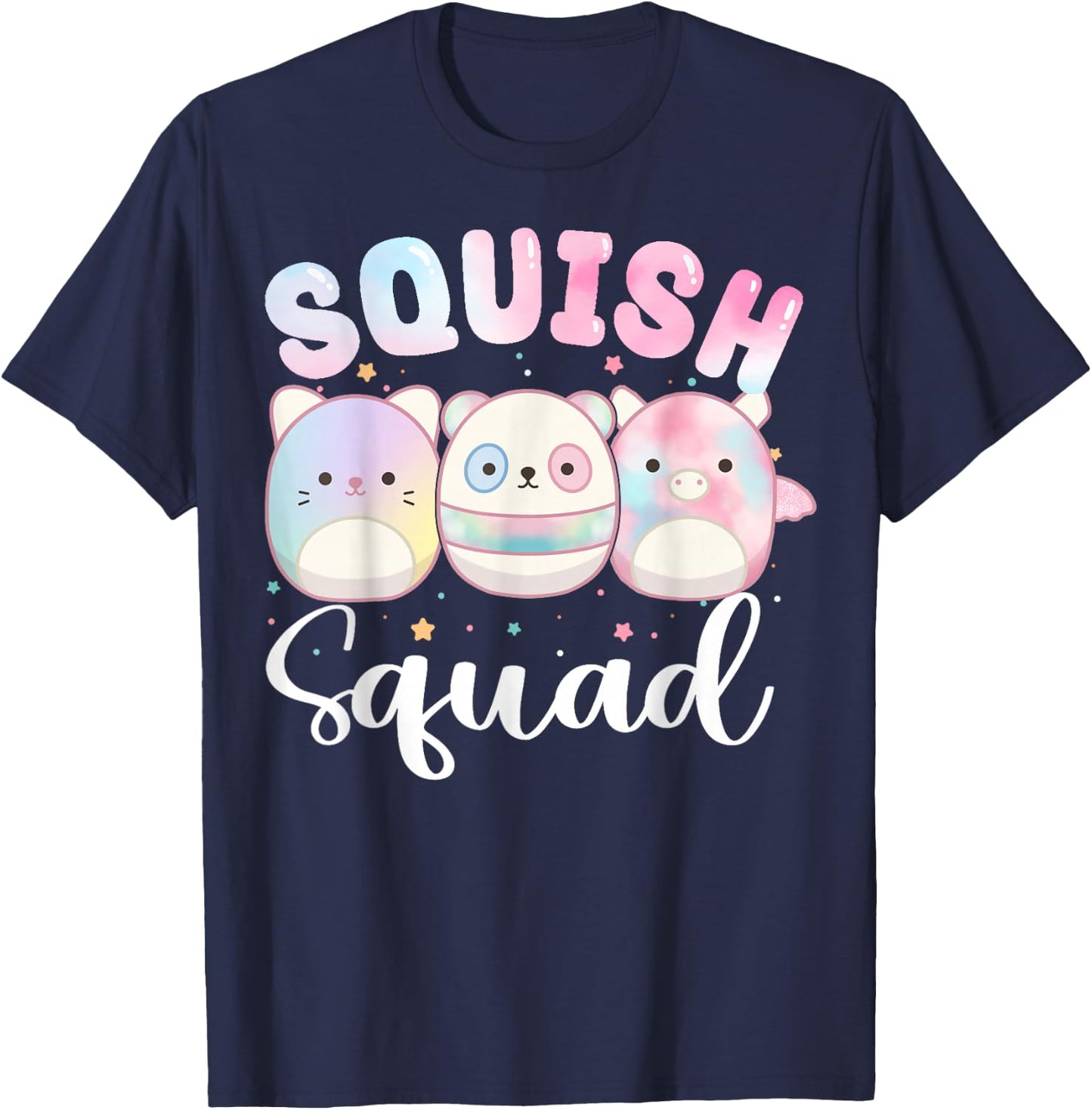 Squish Squad Birthday Shirt For Girls Kids Toddlers T-Shirt - T-Shirt | Navy