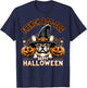 French Bulldog Happy Halloween cute Boodog Halloween Bulldog T-Shirt - T-Shirt | Navy