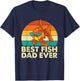 Best Fish Dad Ever - Fishkeeper Fishkeeping Fish Tank T-Shirt - T-Shirt | Navy