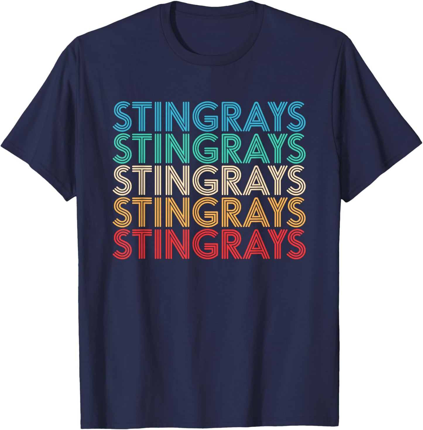 Retro Vintage Stingray T-Shirt - T-Shirt | Navy