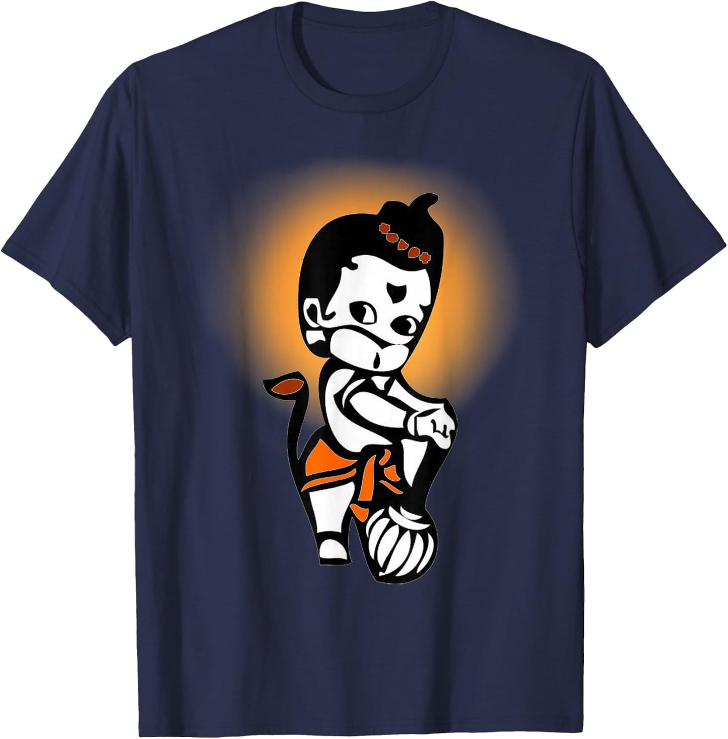 Cute Baby Lord Hanuman T-Shirt - T-Shirt | Navy