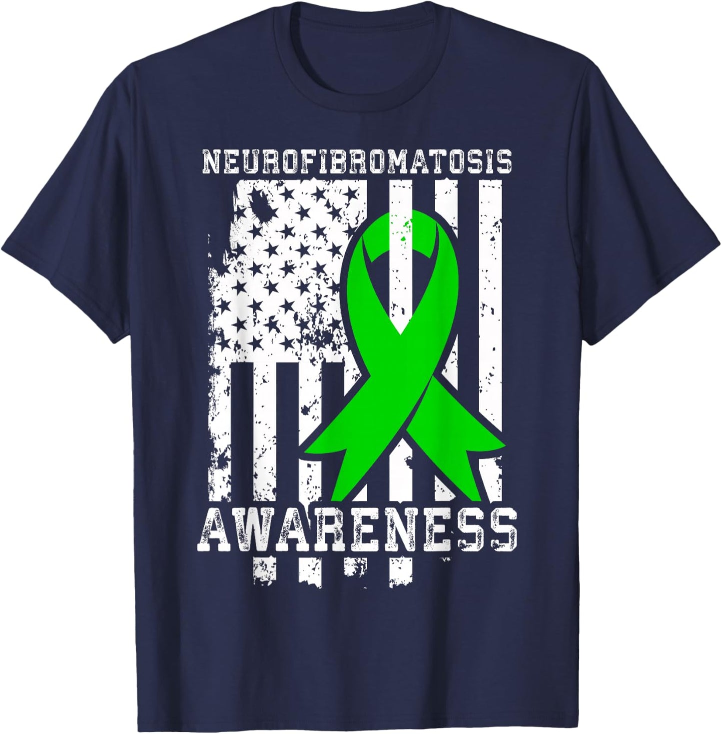 NF1 Awareness Neurofibromatosis T Shirt T-Shirt - T-Shirt | Navy
