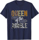 Queen Of The Jungle Queen Jungle Safari Wildlife Queen T-Shirt - T-Shirt | Navy