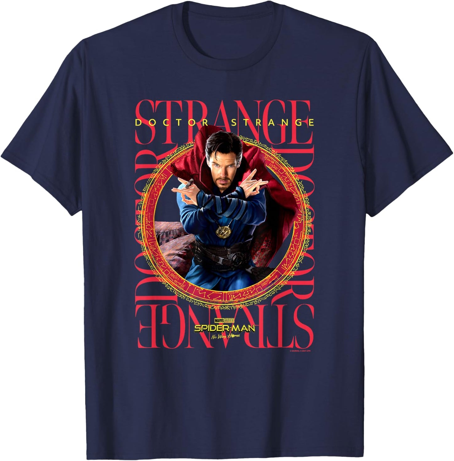 Marvel Spider-Man No Way Home Doctor Strange Box Up T-Shirt - T-Shirt | Navy