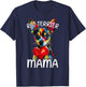 Rat Terrier Mom Mama Heart Pop Art Rat Terrier Lover T-Shirt - T-Shirt | Navy
