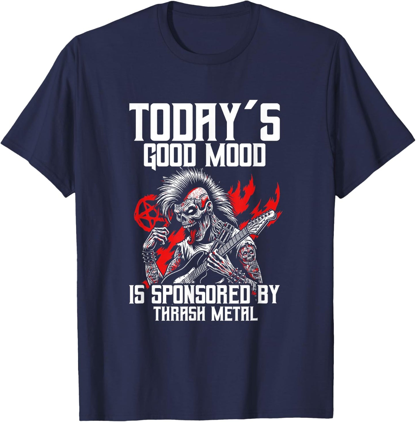 Thrash Metal Music Genre Metal Fan Festival Thrash Metal T-Shirt - T-Shirt | Navy