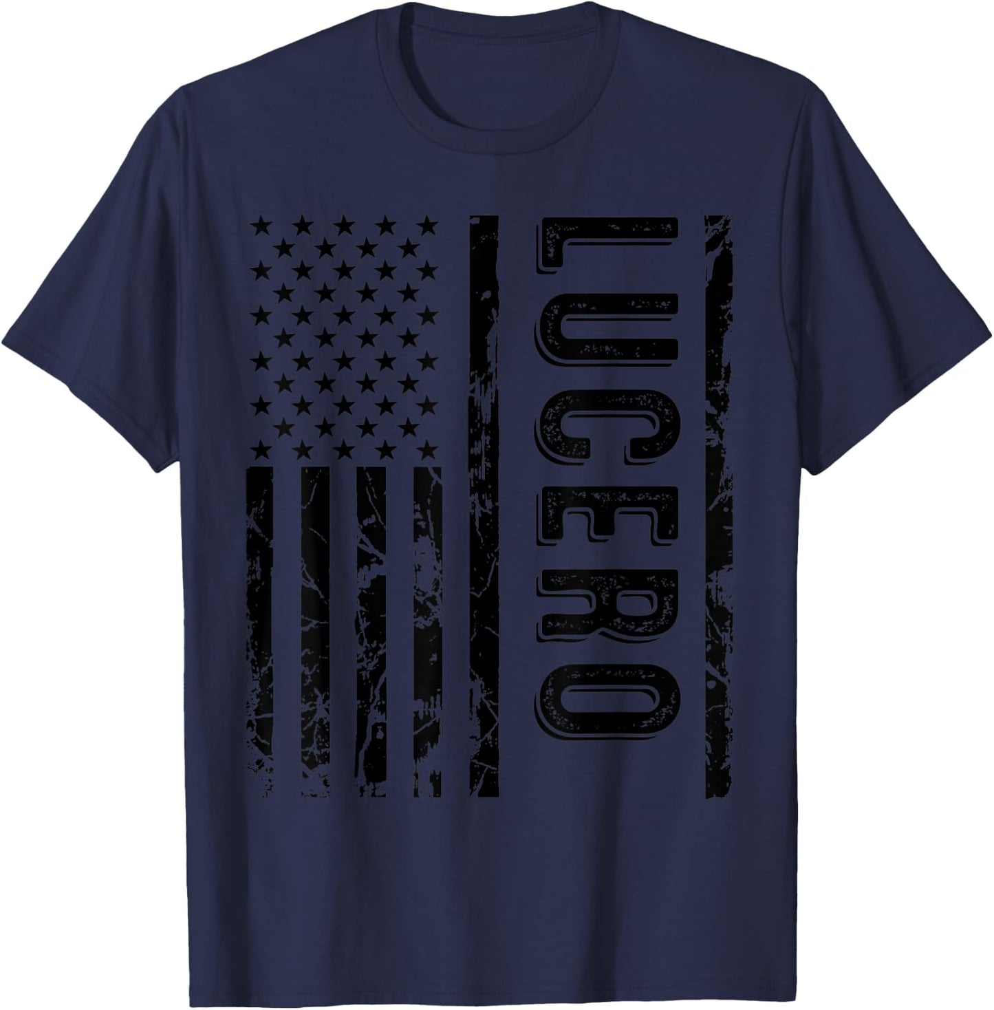 Lucero Last Name Funny Surname Team Lucero Family Reunion T-Shirt - T-Shirt | Navy