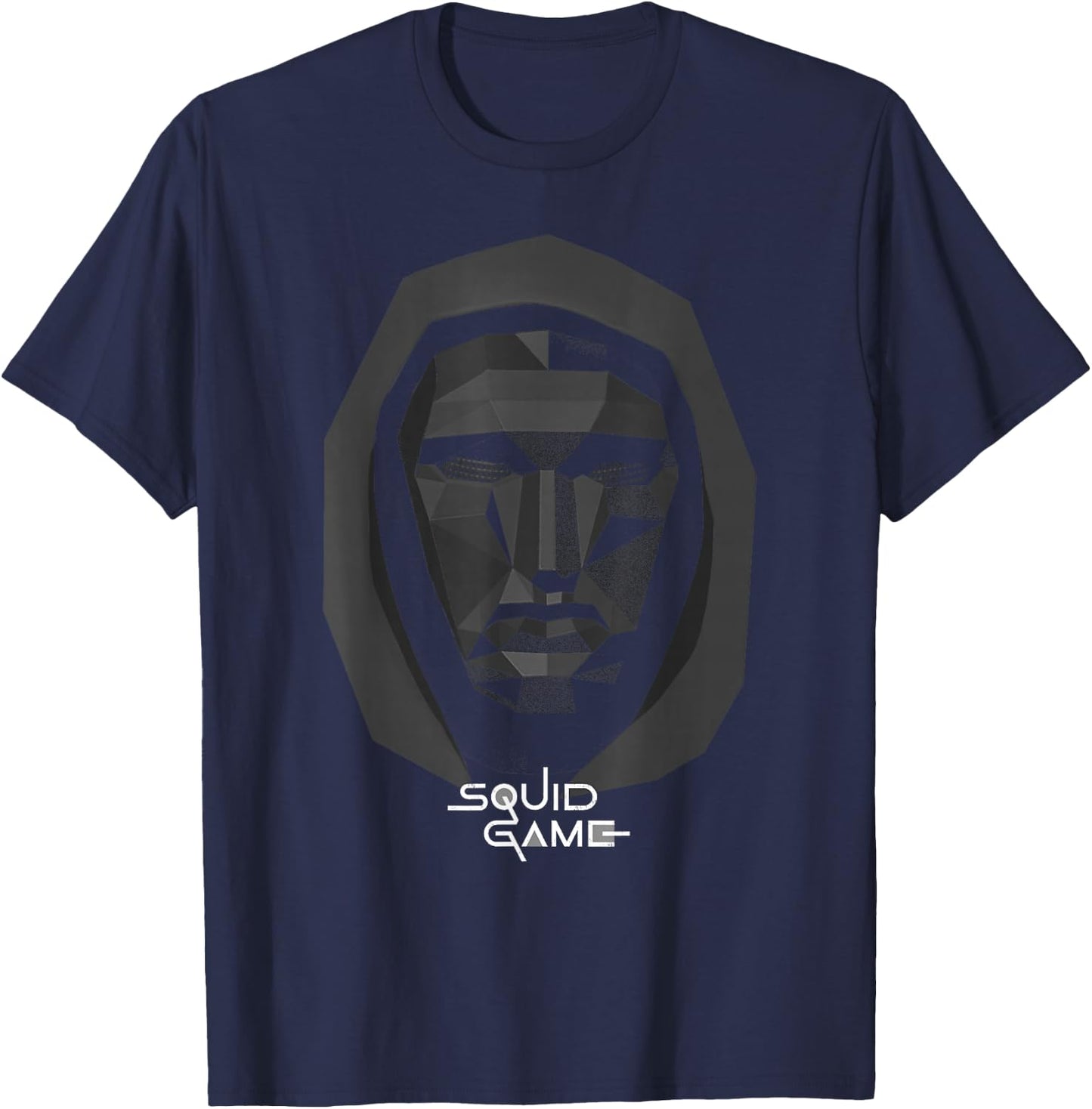Squid Game Front Man Big Face Logo T-Shirt - T-Shirt | Navy