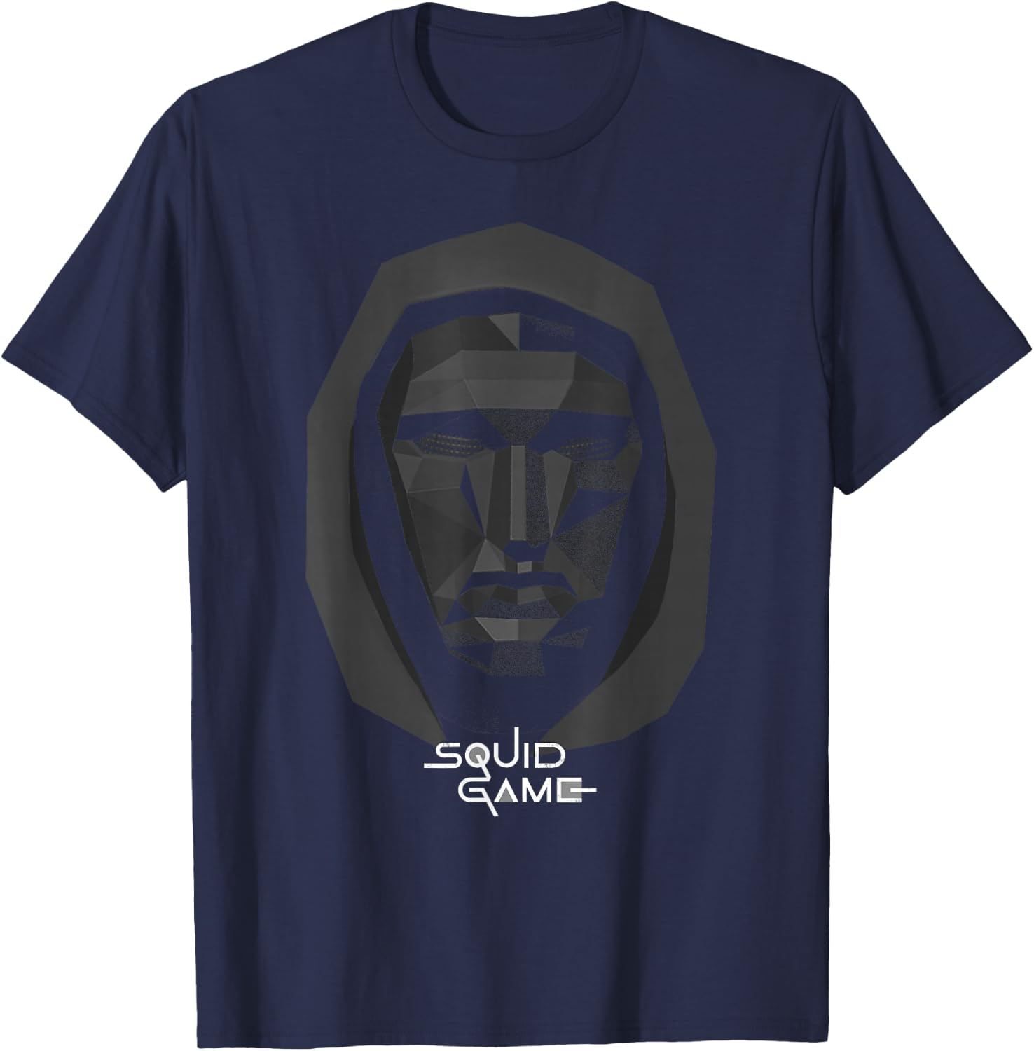 Squid Game Front Man Big Face Logo T-Shirt - T-Shirt | Navy