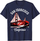 Golden Gate Bridge San Francisco California USA Golden Gate T-Shirt - T-Shirt | Navy