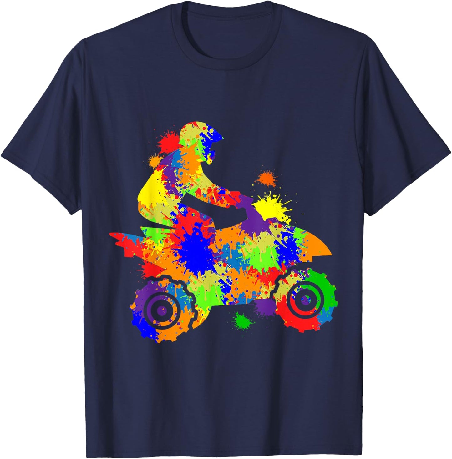 Quad Driver Offroad ATV Quad Biker Children Boys Men T-Shirt - T-Shirt | Navy