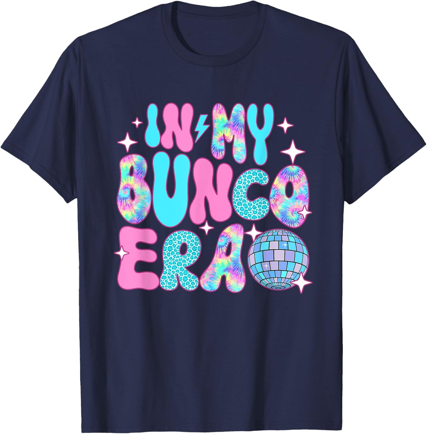 Disco In My Bunco Era T-Shirt - T-Shirt | Navy
