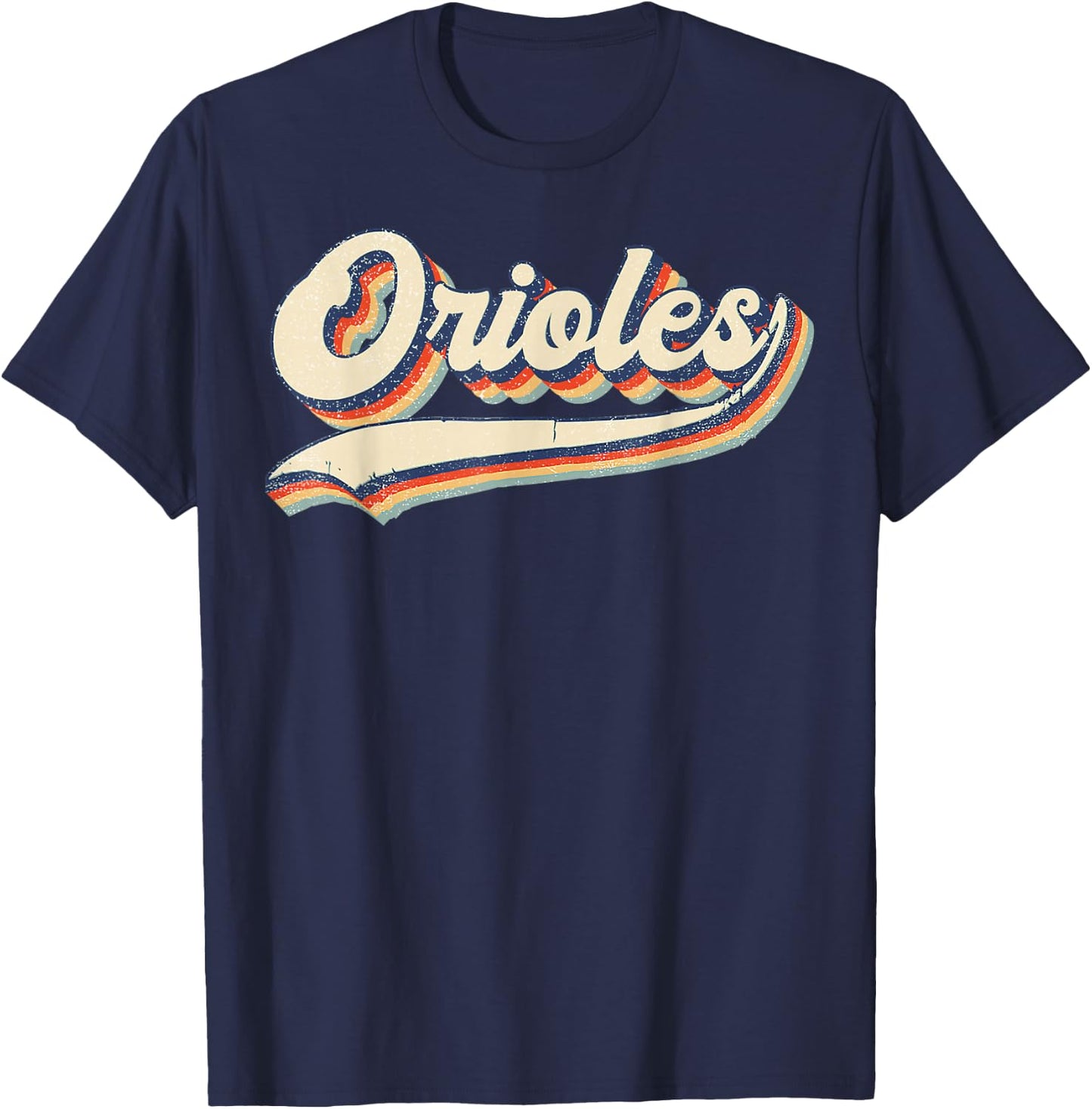 Orioles Sports Name Vintage Retro Gifts T-Shirt - T-Shirt | Navy