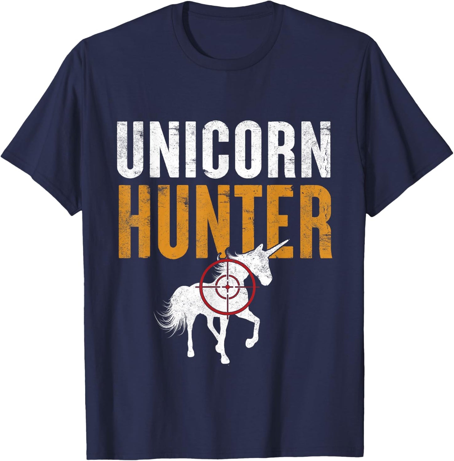 Funny Lazy Halloween Costume Unicorn Hunter Costume Men T-Shirt - T-Shirt | Navy