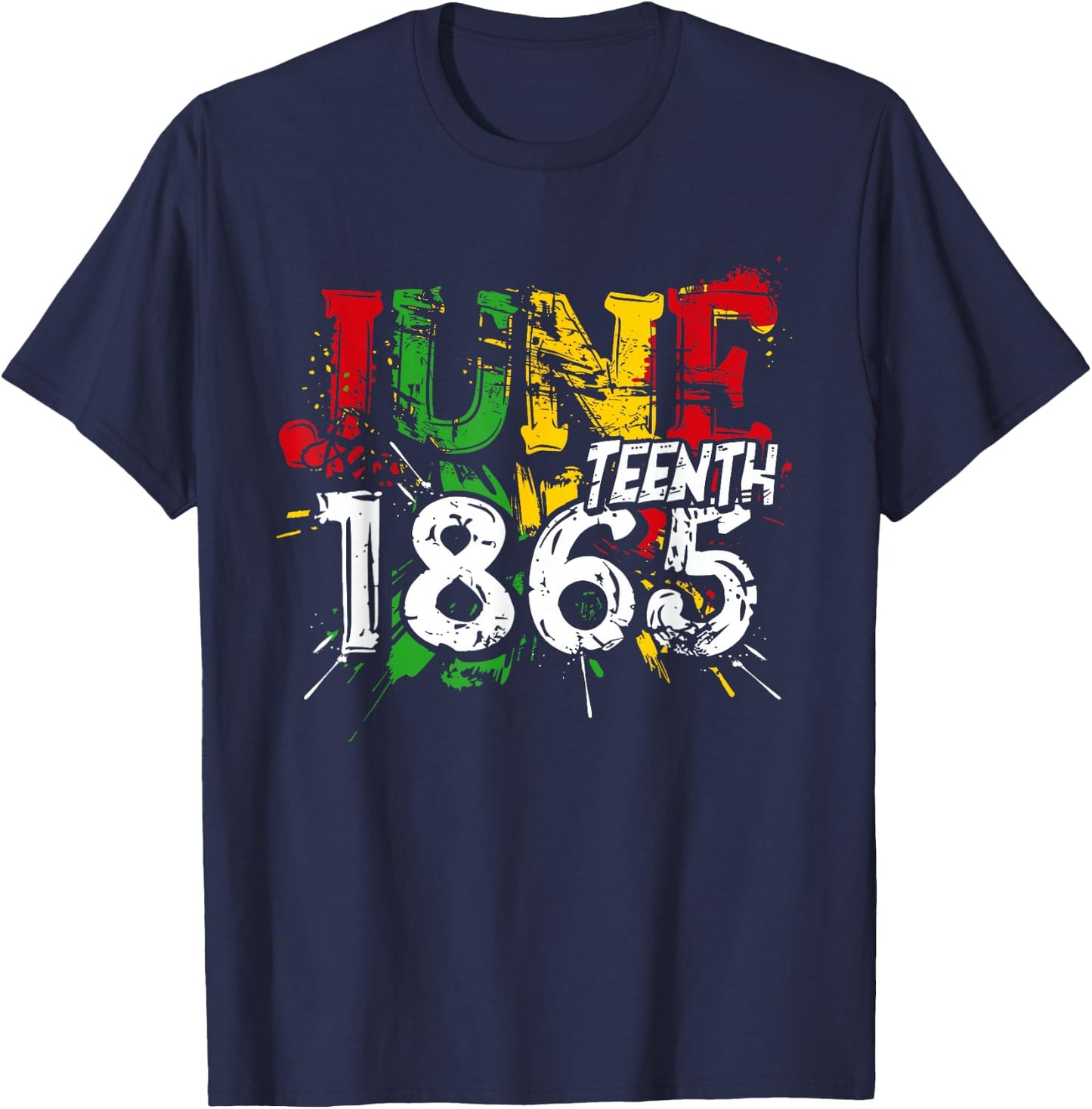Black Freedom Juneteenth 1865 Black Pride Women, Men, Kids T-Shirt - T-Shirt | Navy