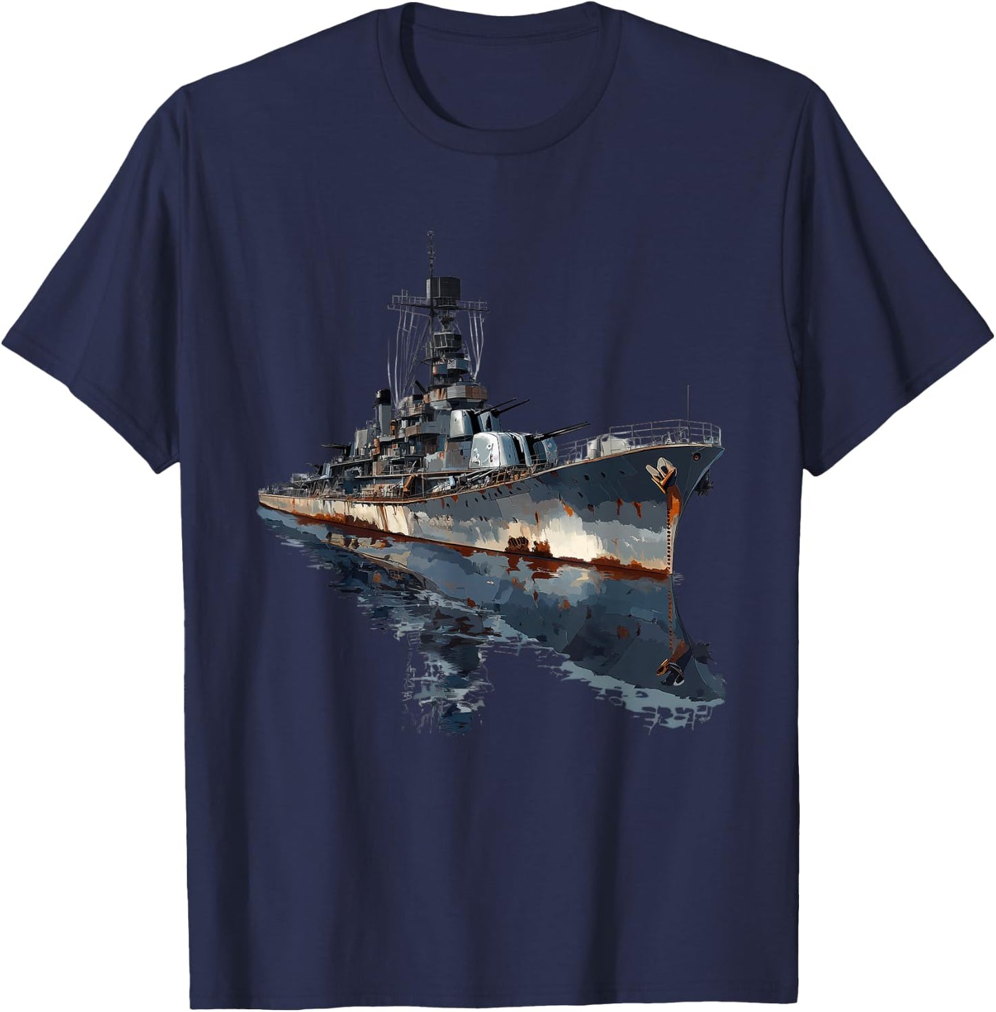 Warship Battleship Cruiser Naval Warfare T-Shirt - T-Shirt | Navy