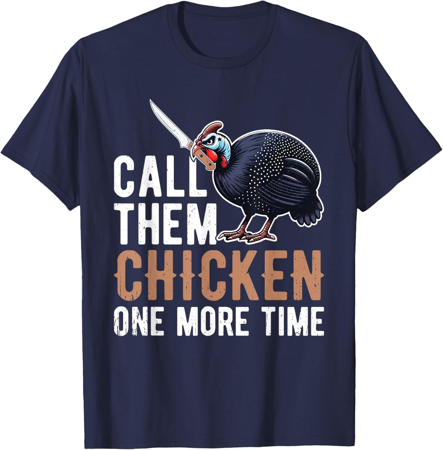 Guinea Hen Guinea Fowl T-Shirt - T-Shirt | Navy