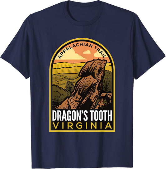 Dragon's Tooth Virginia Appalachian Trail T-Shirt - T-Shirt | Navy