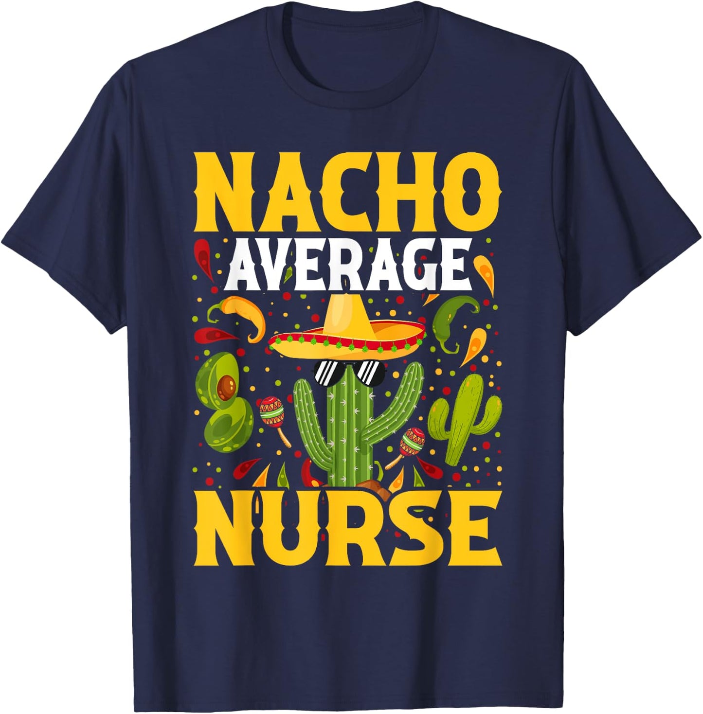 Fun Nursing Appreciation Humor | Funny Female & Male Nurse T-Shirt - T-Shirt | Navy