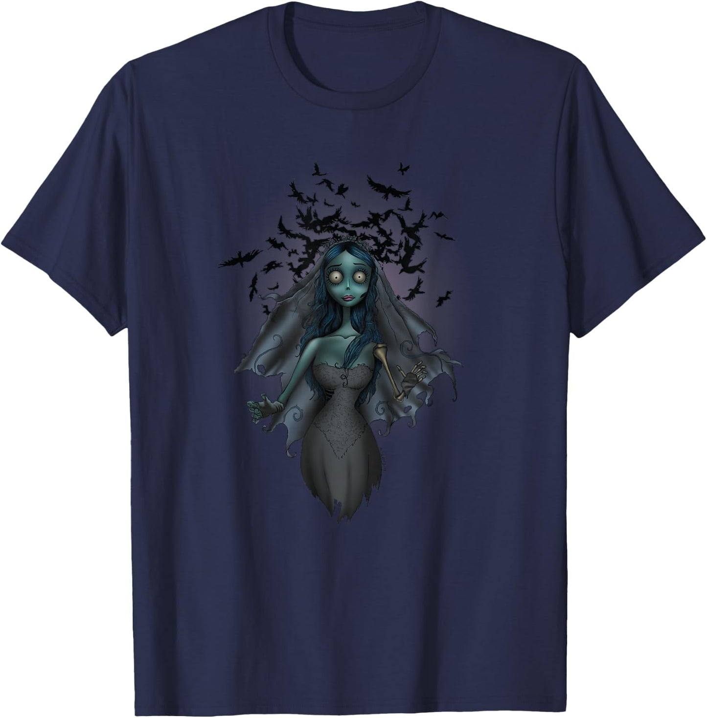 Corpse Bride - Birde Crows T-Shirt - T-Shirt | Navy