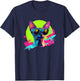 Funny Retro Vintage 80s Sunglasses Hairless Sphinx Cat Lover T-Shirt - T-Shirt | Navy