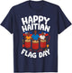 Happy Haitian Flag Day Haitian Revolution 1804 Proud Haitian T-Shirt - T-Shirt | Navy