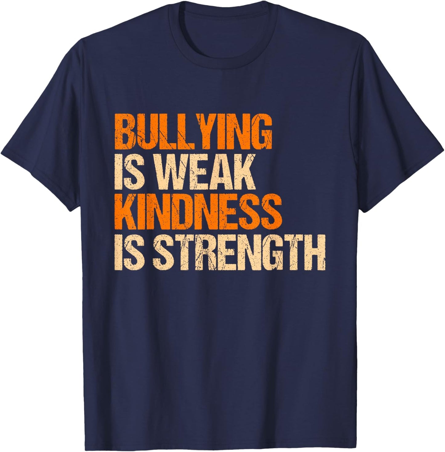 Anti Bullying Awareness Month T-Shirt - T-Shirt | Navy