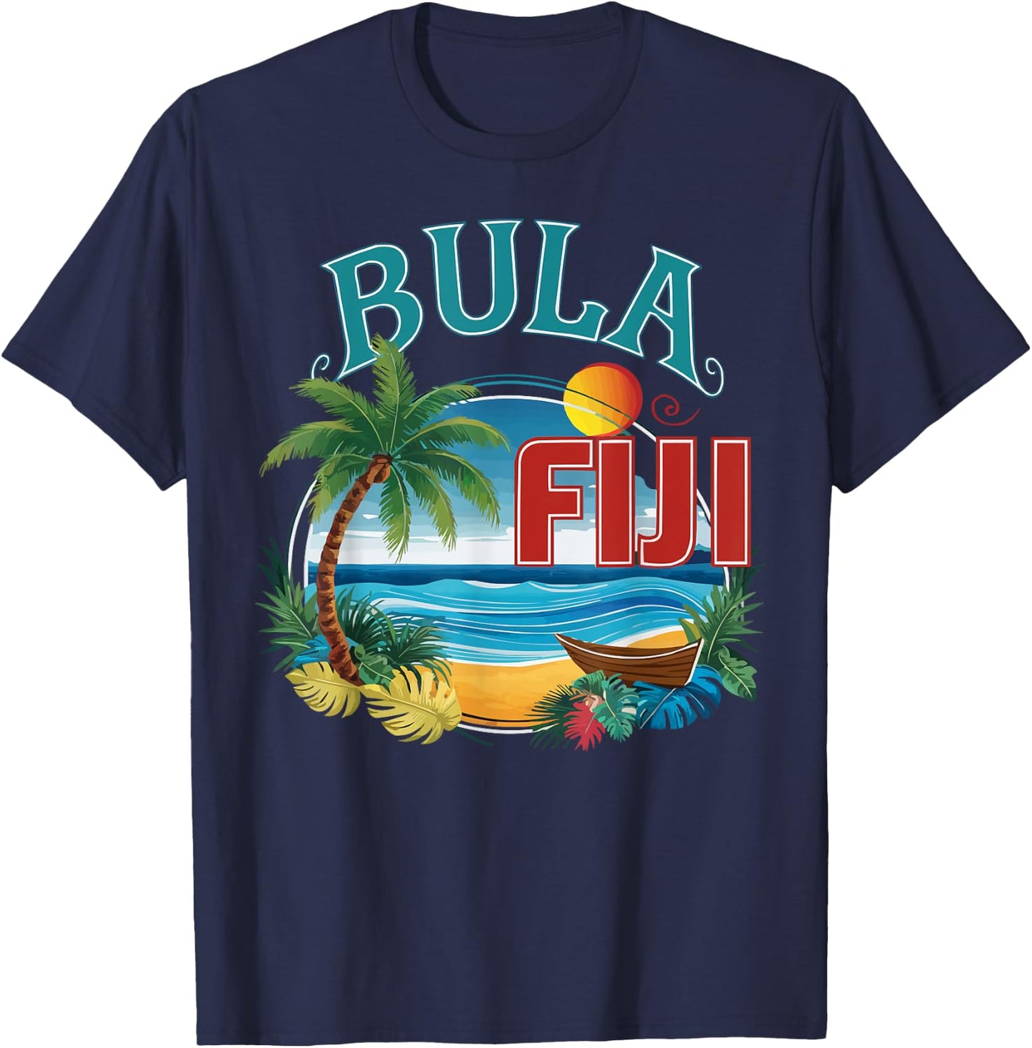 Republic Of Fiji Pride Country Travel Vacation Fidschi T-Shirt - T-Shirt | Navy