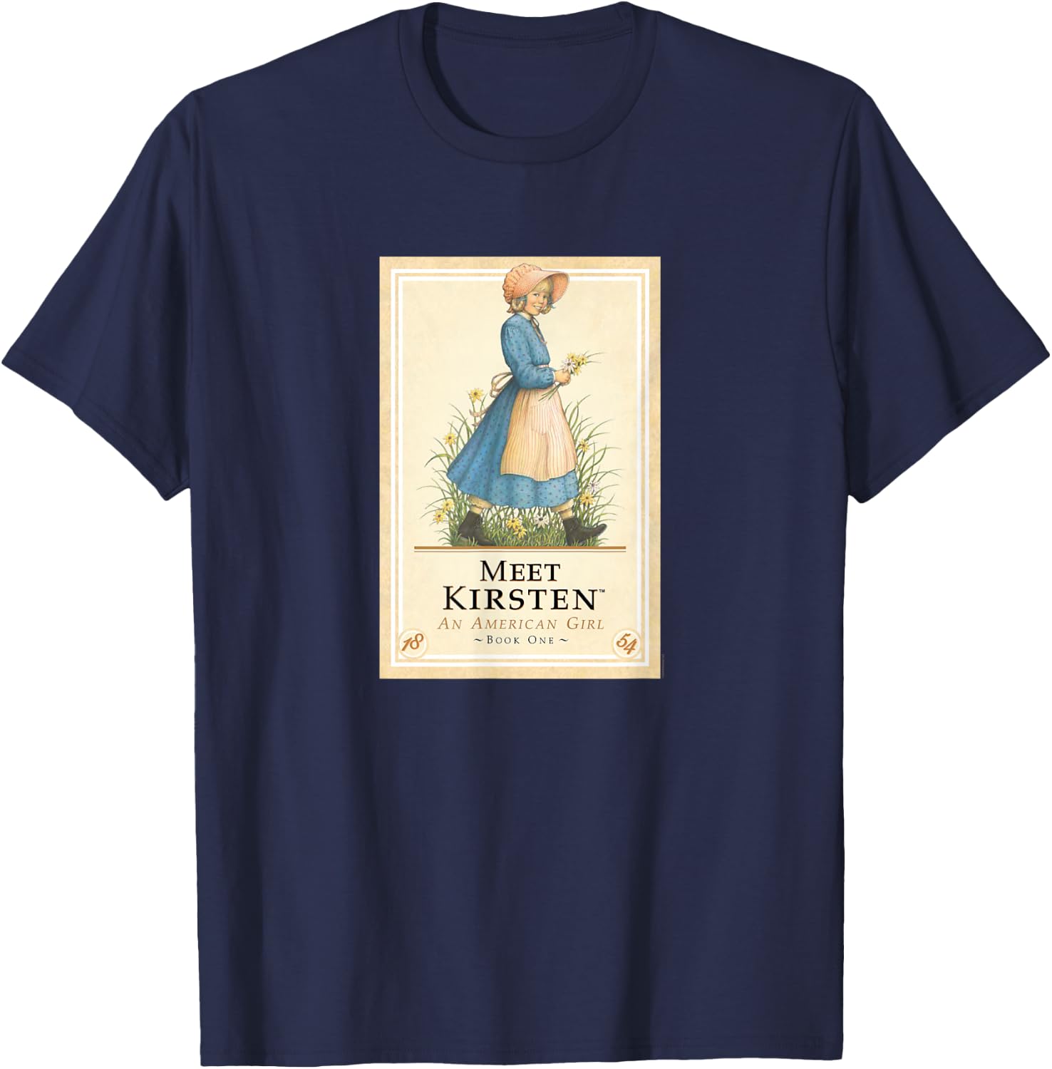 American Girl - Meet Kirsten Book Cover T-Shirt - T-Shirt | Navy