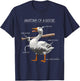 Anatomy of a Goose Funny T-Shirt - T-Shirt | Navy